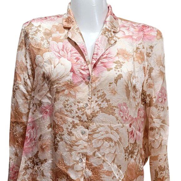 August Silk Intimates 100% Silk Pajama Set L - Picture 3 of 11